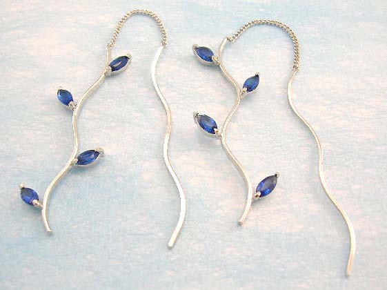 wholesale online jewelry shop manufacture lovely dangle cz earring