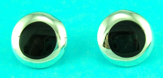 wholesale fashion jewelry shop delivers black gemstone sterling silver earring