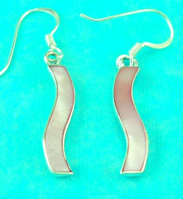 catalog free jewelry supplies top fahsion style curved line clear gemstone sterling silver earring 