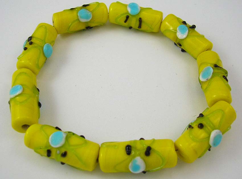 custome bracelet wholesale distributor manufactured yellow gemstone bracelet with artistic pattern