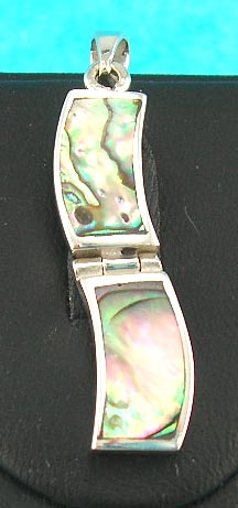 display online wholesale group manufactures precious seashell inlaid pendant in a wave form 