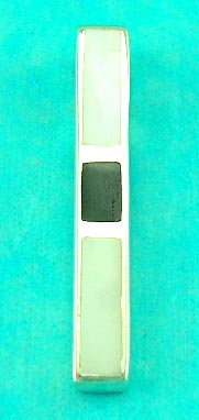 online wholesale jewelry finding supplies long shaped precious gemstone inlaid pendant 
