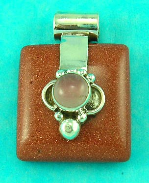 world fashion jewelry shop manufactured unique gemstone inlaid pendant in round rectangle 