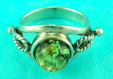 wholesale amber jewelry store promotes fine amber ring in round shape 