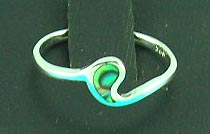 online best jewelry club delivers design seashell inlaid ring in curve style    