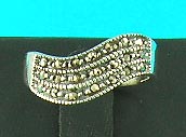 top jewelry online store supplies wave style silver ring    