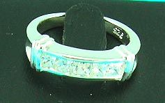 wholesale beauty jewelry shop supplies man-made diamond ring with rectangular shape and gap style, great for anniversary gifts!    