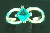 cheap jewelry online store supplies cross over style man-made diamond with unique beautiful shape    