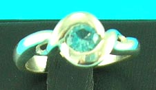 fine jewlery wholesale manufacturer ships fashion designed man-made diamond in unique aqua style    