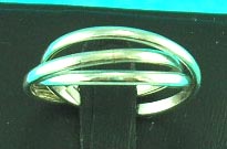 best quality inexpensive jewelry fashion wholesale bring triplet styled silver ring    