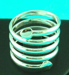 international jewelry gold making store supplies fashion snake styled twirl ring    