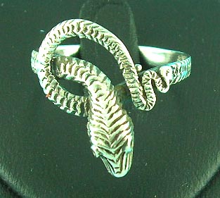 hip hop works animal jewelry shop delivers snake symbol silver ring, perfect for party 