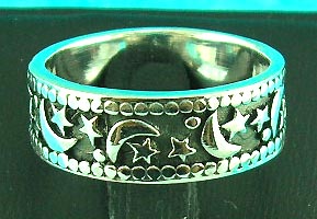 nature style jewelry wholesale group displays after dark design silver ring, great for guys and girls 