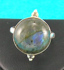 wholesale jewelry dealer distributed unique gemstone inlaid ring in round shape   