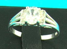 precious jewelry setting delivers man-made diamond, great for anniversary gifts!    